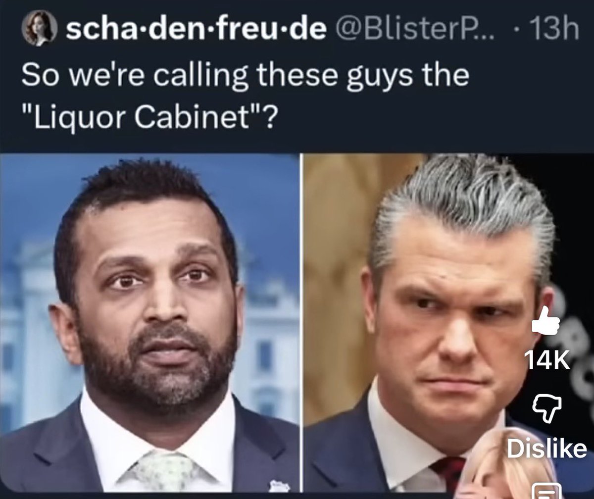 TheFaceOfDog1's tweet image. #kashpatel #petehegseth