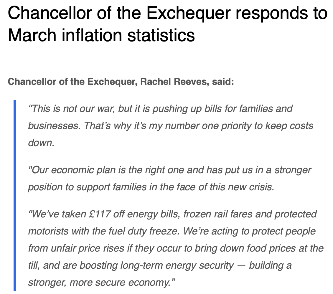 pkelso's tweet photo. Chancellor responds to inflation figures: "This is not our war, but it is pushing up bills" https://t.co/x9BLaBBvnJ