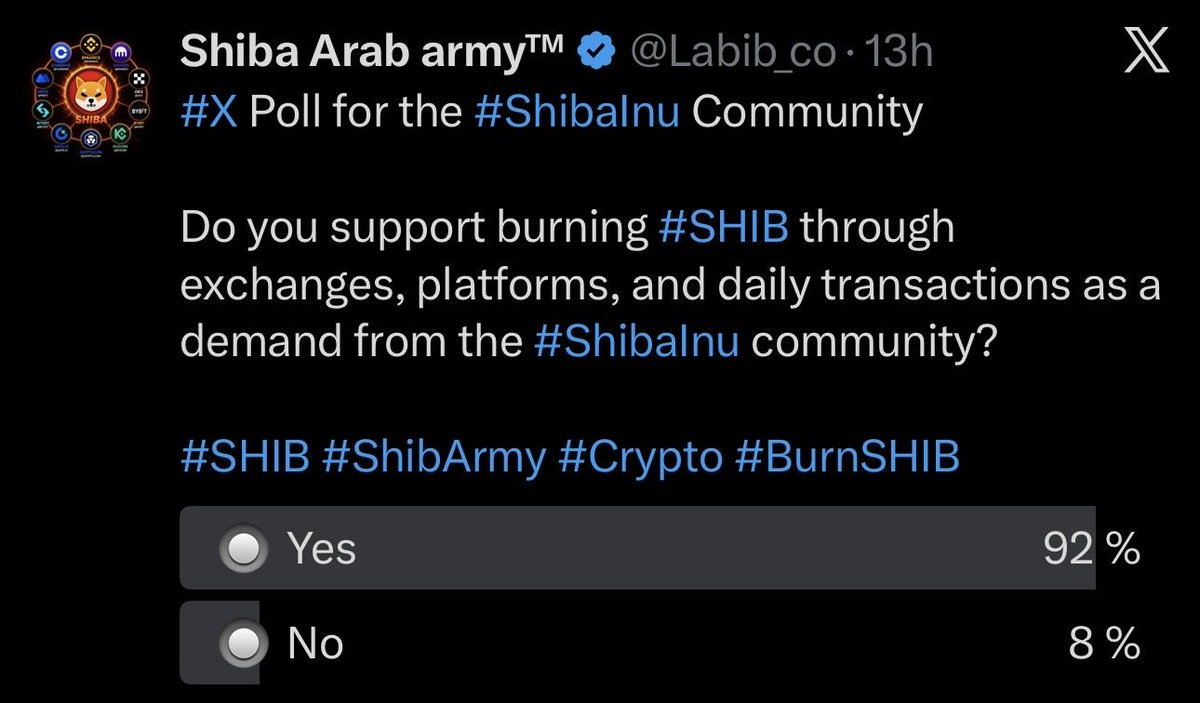 Labib_co's tweet image. GM #SHIBARMY 

What we are trying to achieve is straightforward: the Shiba Inu community wants to reduce the circulating supply through consistent and structured token burns.

We have previously seen promises from project builders claiming they would implement burn mechanisms. In