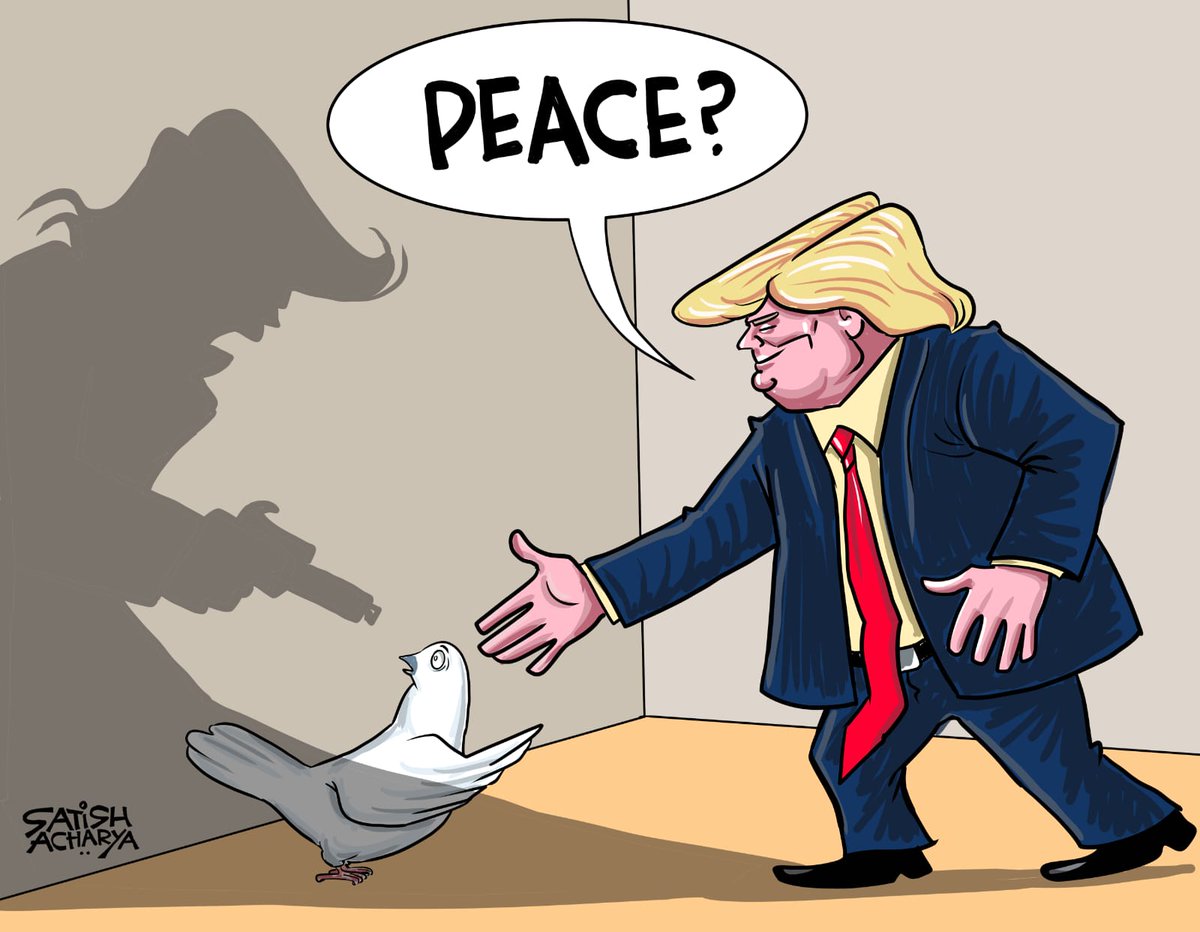 satishacharya's tweet image. Trump's Peace Game! #IranWar #DonaldTrump