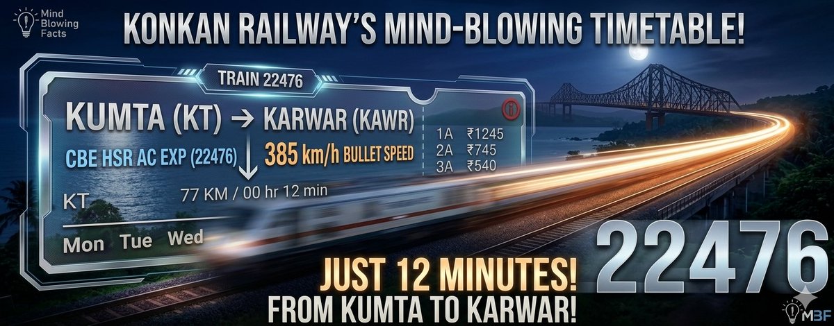 Miracle is always happening in Konkan railway......!!!
#Kumta #Karwar #HisarExpress 
#KonkanRailway #IndianRailway