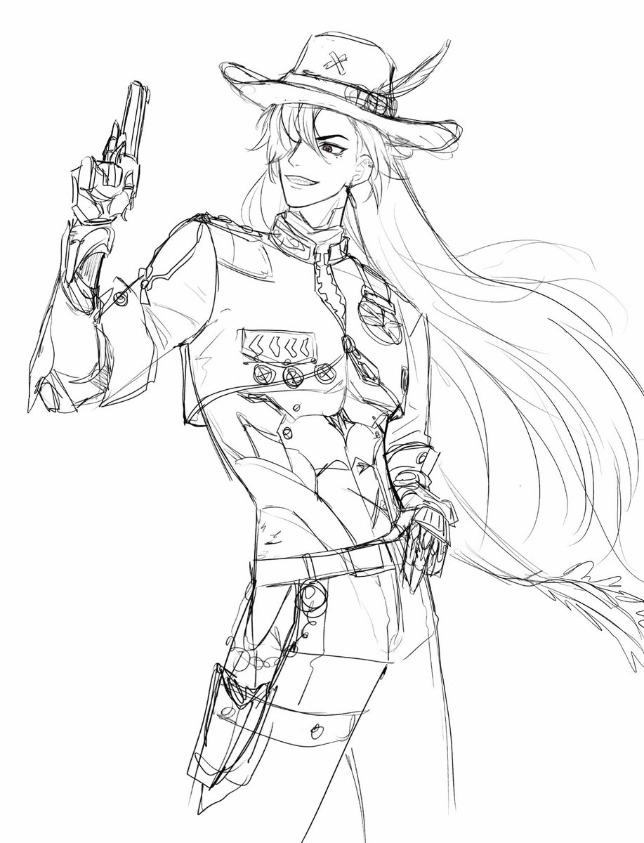draw_boothill's tweet photo. #boothill 
입시가 끝났지만 여전히 모자는 못그림 https://t.co/MroZkhQ7c4