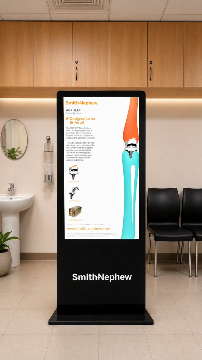 AcumenCms's tweet image. Digital signage builds trust quietly.

Smith+Nephew used our waiting-room screens in India to reinforce patient confidence with relevant content.

Patients start to register it subconsciously.
Trust is not always spoken.

Often, it is designed. 

#AcumenCMS #DigitalSignage
