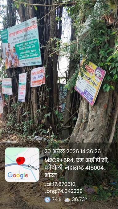 ⚠️29.75 lakh+ trees across Maharashtra are under threat - strangled in concrete and pierced with nails in the name of “development.” This isn’t progress, it’s a crime.

Surajya Abhiyan demands:
❗ Criminal action against violators
❗ “Polluter Pays” enforcement
❗ Immediate