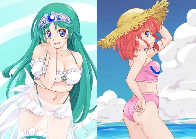 #なんの脈絡もなく水着イラストを再掲して最近フォローしてくれたフォロワーを怖がらせましょう