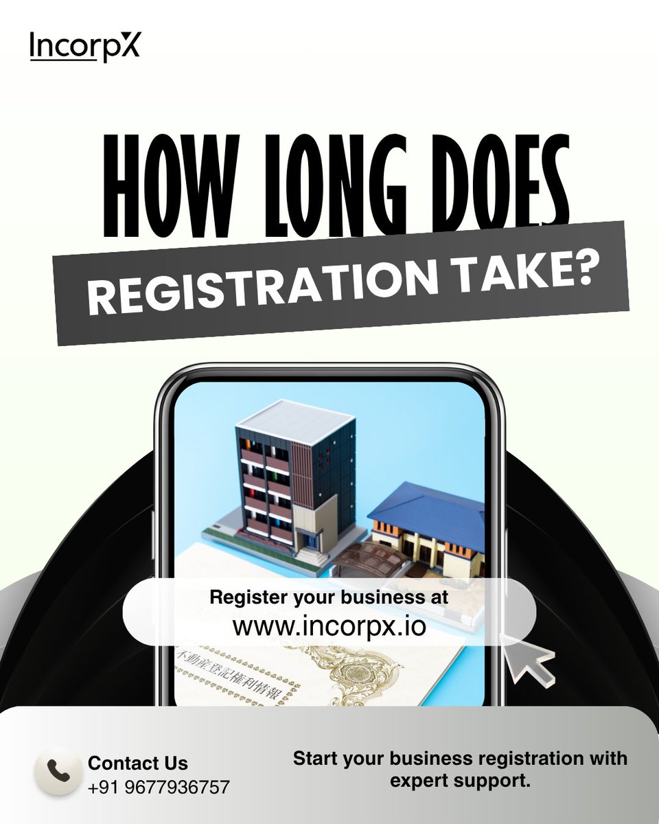 incorpX's tweet image. How long does business registration take?
Most registrations are completed within 3–10 working days if documents are ready.
Don’t delay your business start.
Start your registration today:
zurl.co/scZ53 
#StartupIndia #BusinessRegistration #SmallBusiness #IncorpX