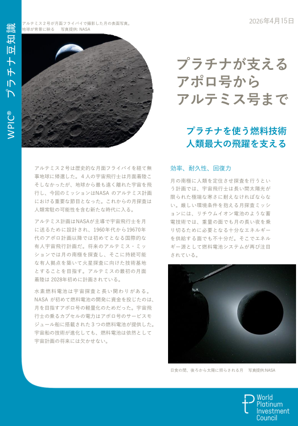 wpicjapan's tweet photo. プラチナが宇宙を支える🌌｜アポロからアルテミス計画まで
🛰️プラチナはアポロ以来、宇宙探査の基盤技術を支え続けている
🚀NASA アルテミス計画で月面有人滞在を実現するため、プラチナが欠かせない
🌑過酷な月環境には再生型燃料電池 (RFC) が必須
🔬RFC にはプラチナ系 PEM 触媒が使われる
✨高効率・高耐久性で宇宙での長期安定運用を支える
https://t.co/6sxR7yt8ns

#プラチナ #宇宙開発 #燃料電池 #PEM #アルテミス計画