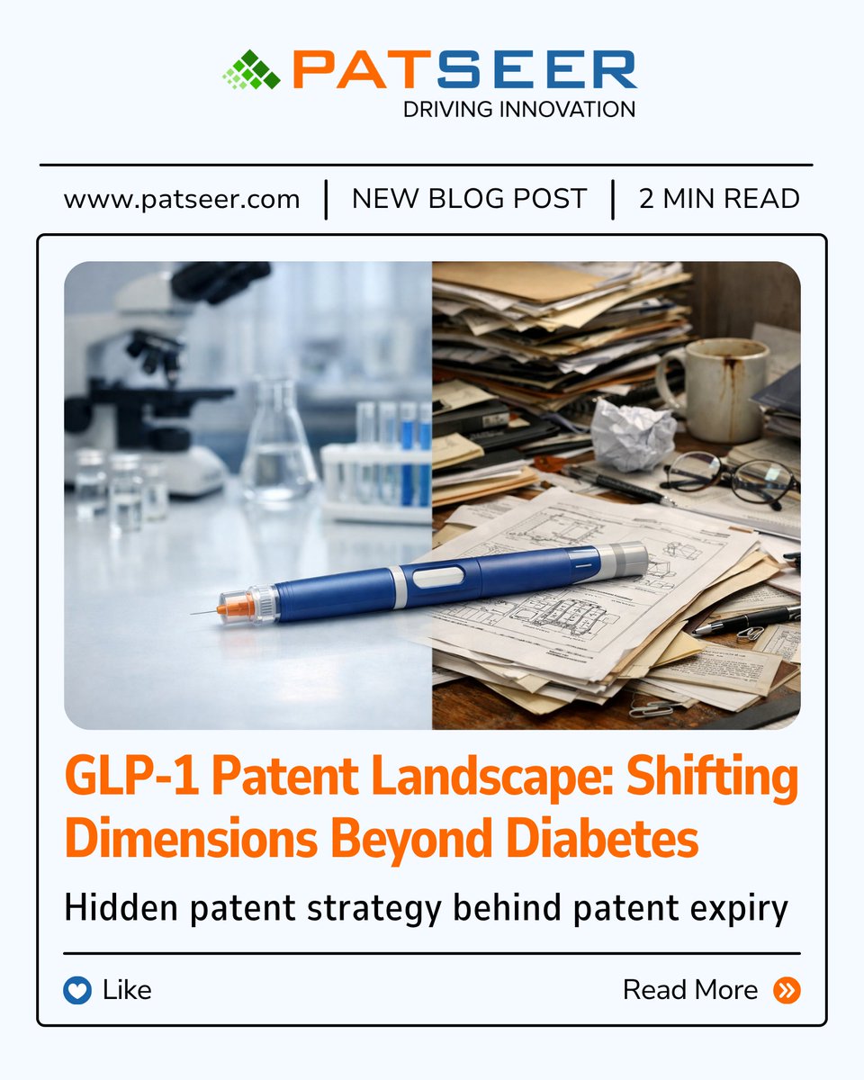 gridlogics's tweet image. Ozempic &amp;amp; Wegovy drove $21B in 2024. But GLP-1 patents run deeper than 2031. Early gaps exist-key for generics. 

Full analysis: bit.ly/4dec8tx

#patseer #patents #patentlandscape #aipatentsearch #Patentanalysis #PatentInsights #PatentDatabase #PatentAnalytics #GLP1