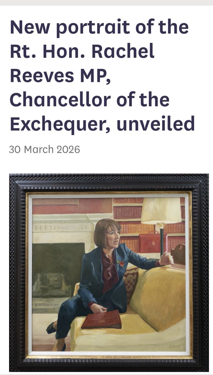 HotmaCollins's tweet photo. @mrdanwalker I see inflation has just been announced as going up today, I wonder if spending £3,000 on a portrait of yourself contributed to this rise in a cost of living crisis. ?😡 https://t.co/7E3LaMGQ0r