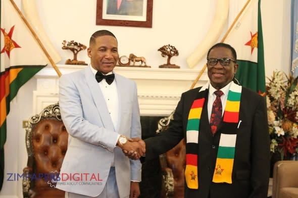 SimangalisoDub5's tweet image. Last night, @edmnangagwa  warmly welcomed Botswana President @duma_boko  to State House in #Harare for an important dinner meeting focused on strengthening diplomatic ties. Building strong relationships between our nations is key to regional stability and cooperation. The