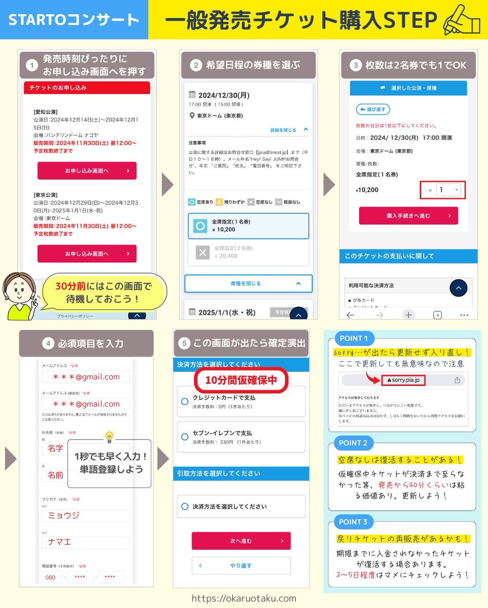 okaru_ota's tweet image. 【#アイドル音楽フェス  #一般販売  】
 #TheONE の一般発売は本日20時から！

■一般販売
•日時：4月22日(水) 20:00〜
•チケット料金：13,500円（税込）

■決済方法
ぴあカード
クレジットカード
セブン-イレブンで支払 (決済手数料：ご購入1件につき 330円)
【購入のコツ】