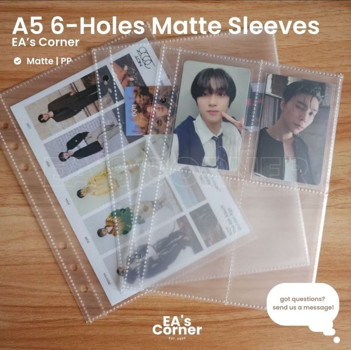 EAsCornerGlobal's tweet photo. #EAC_Updates : RESTOCK 🎉 

WTS LFB PH 

— A5 6-Holes Matte Sleeves 4-Pocket
— A4 11-Holes 2-Pocket Sleeves

Order them at:
Malaysia: https://t.co/N6UhnjkObp
Malaysia : https://t.co/5DvY8rzuaW
Singapore : https://t.co/HNe8Rv3Q2F https://t.co/7JYz2Mh2XC