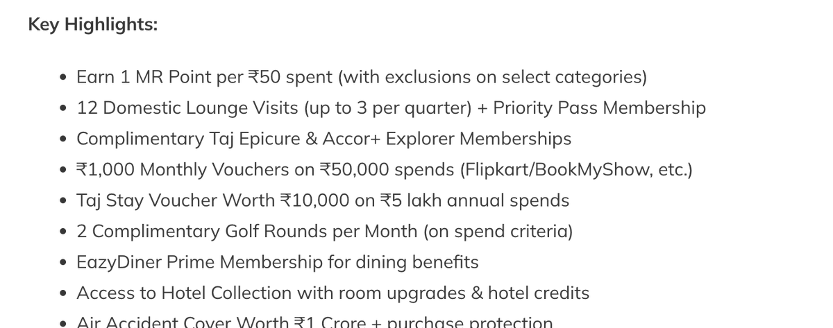 VarunSud2's tweet photo. @cardinsider Is there a 10K TAJ Voucher at 5L spend ? Cant see it on AMEX Website.... Pls confirm! https://t.co/u1DfNvhjOR