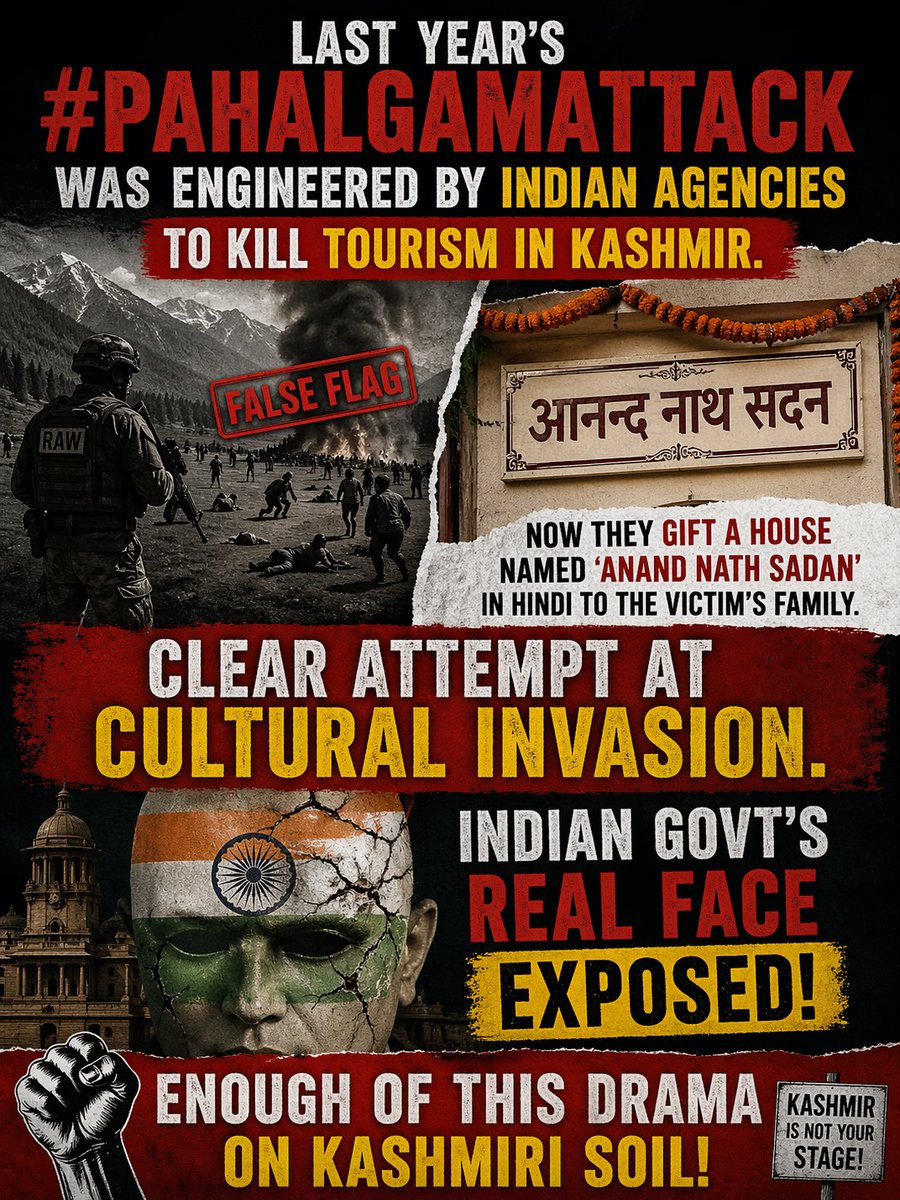 ZuvOfficial29's tweet photo. #KashmirUnderOccupation  #CulturalErasure
#Kashmir #PahalgamAttack #PahalgamAnniversary https://t.co/BjmBoJohRD
