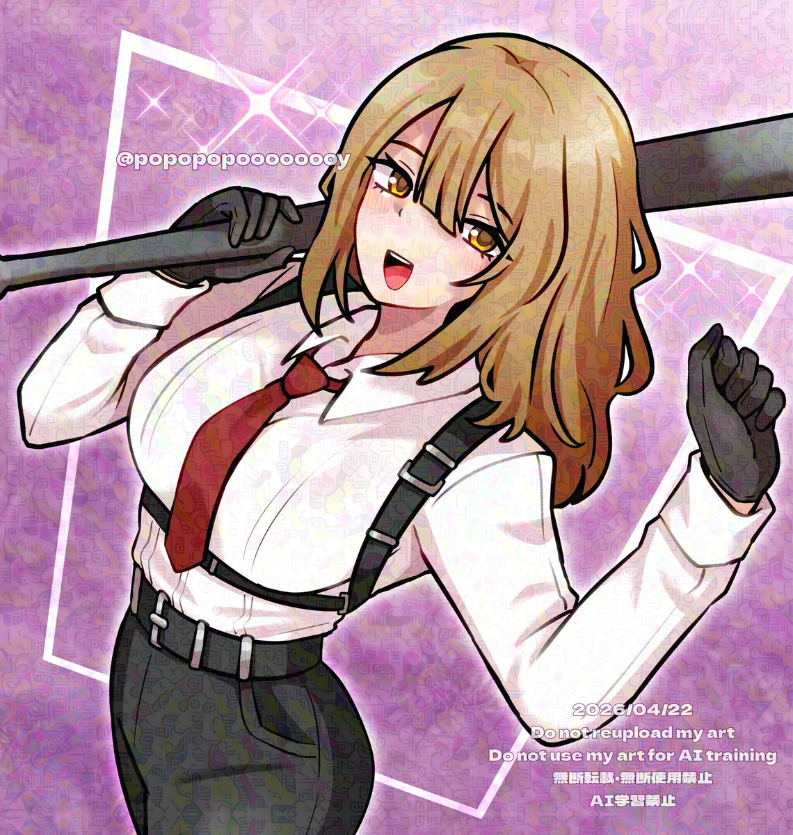 友人からのリクエストで描いた囚人ifキャシーです