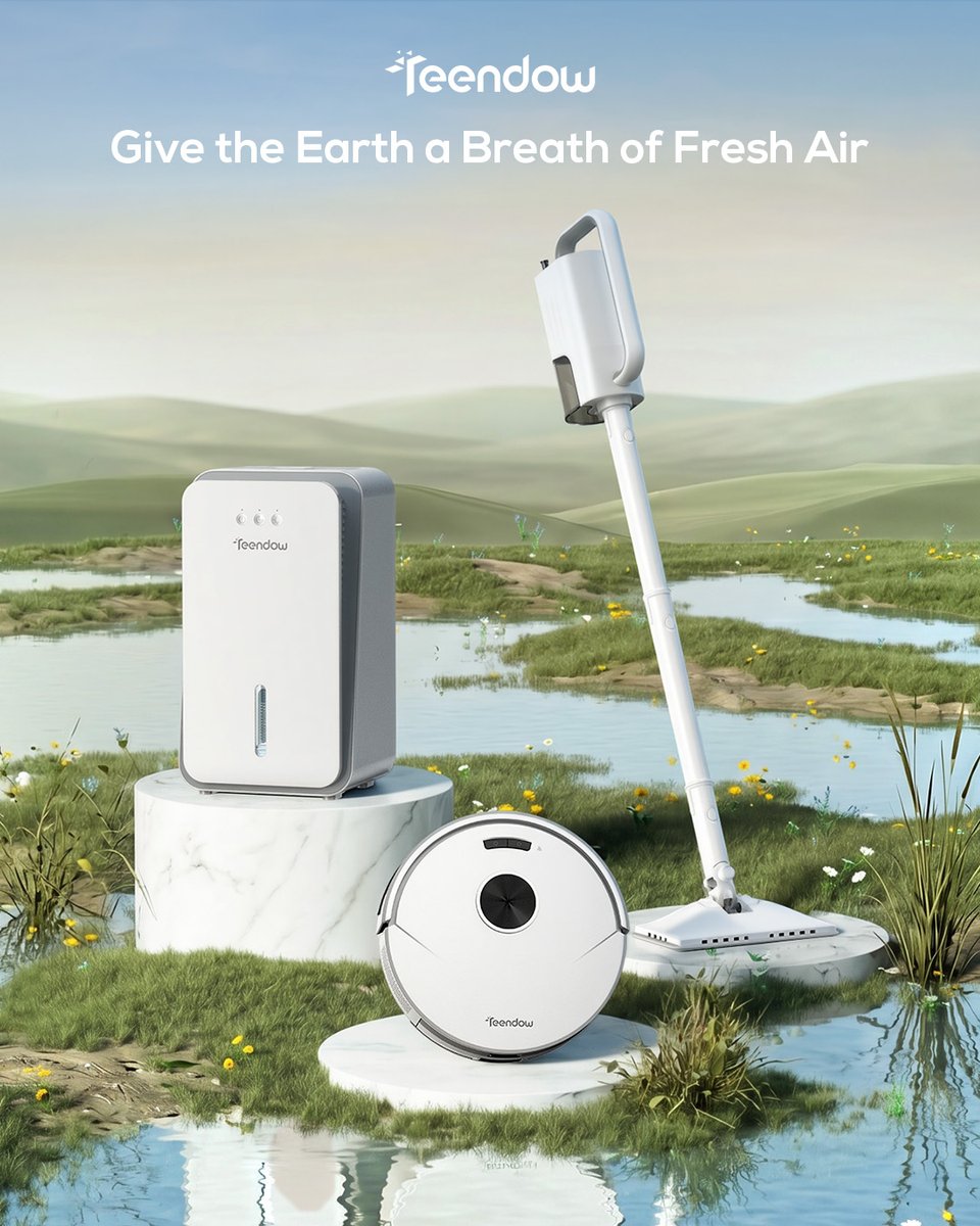 teendow_tech's tweet photo. Smart Tech for a Greener Tomorrow. 🤖💚
High-performance cleaning meets eco-conscious living. Our latest lineup is designed to minimize waste and maximize freshness. Tech that loves the Earth as much as you do. ⚡️

#SmartHomeBuying #teendow  #GreenTech #EarthDay #Innovation https://t.co/Xuy9cMvpYe