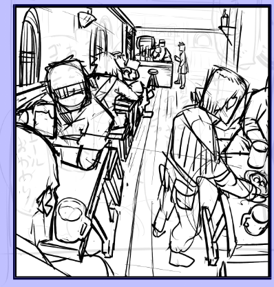 線画したら絶対無茶苦茶ヤツ～
こういうアングルサラッと描けるようになりたい… 