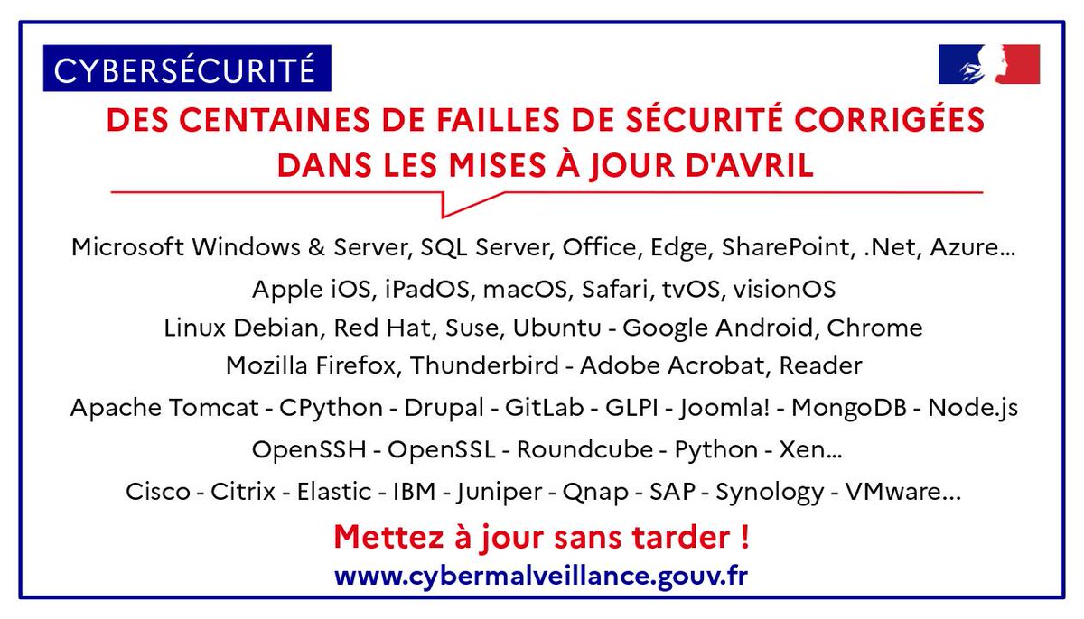 Gendarmerie_055's tweet image. #Vigilance📷Faites vos mises à jour

Situation, risques, les recommandations de Cybermalveillance.gouv.fr ⤵️