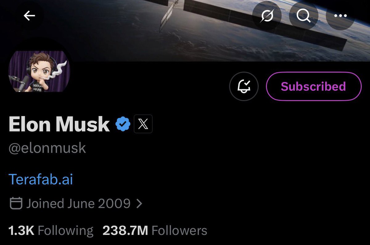 A9Less's tweet image. 主网埋伏了这个标 $TERAFAB 马斯克+ AI + 太空+算力概念 100k @elonmusk 

$TERAFAB 马斯克首页置顶的太空AI算力项目

0xd83304a3d88323175eb041dd83fd85a5581759ab

叙事：马斯克的超级AI芯片算力工厂项目 目标是把算力建在太空中 Tesla + SpaceX + xAI 的终极结合体 想象力和叙事都很能打