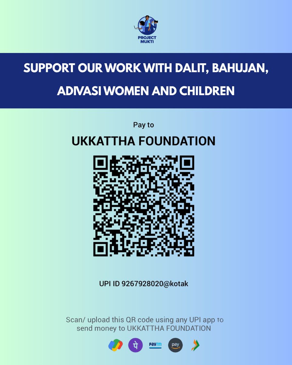 ProjectMukti's tweet photo. Jai Bhim,
As part of Dalit History Month, we are organising an open online session on Reproductive Health in collaboration with @TheYPFoundation

📅 22nd &amp; 23rd April
💻 Online session | Open to all

Link to join the session:
https://t.co/GUFFKnNQ0i

#DalitHistoryMonth #feminist https://t.co/hubJyrpwWu
