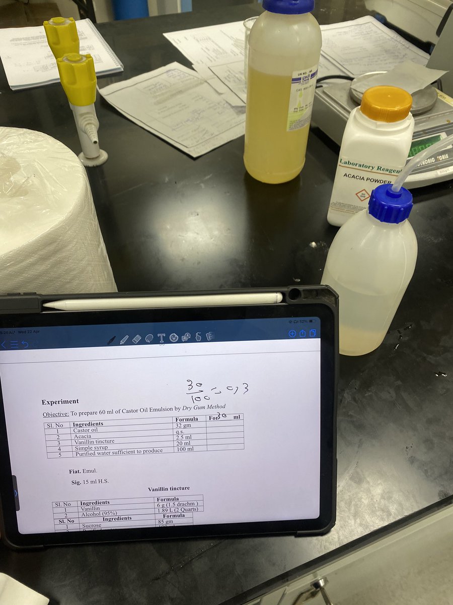 ZIYADkln's tweet photo. اخر لاب سيوتكس 😓 prepar emulsion https://t.co/7QIVh6gpRu