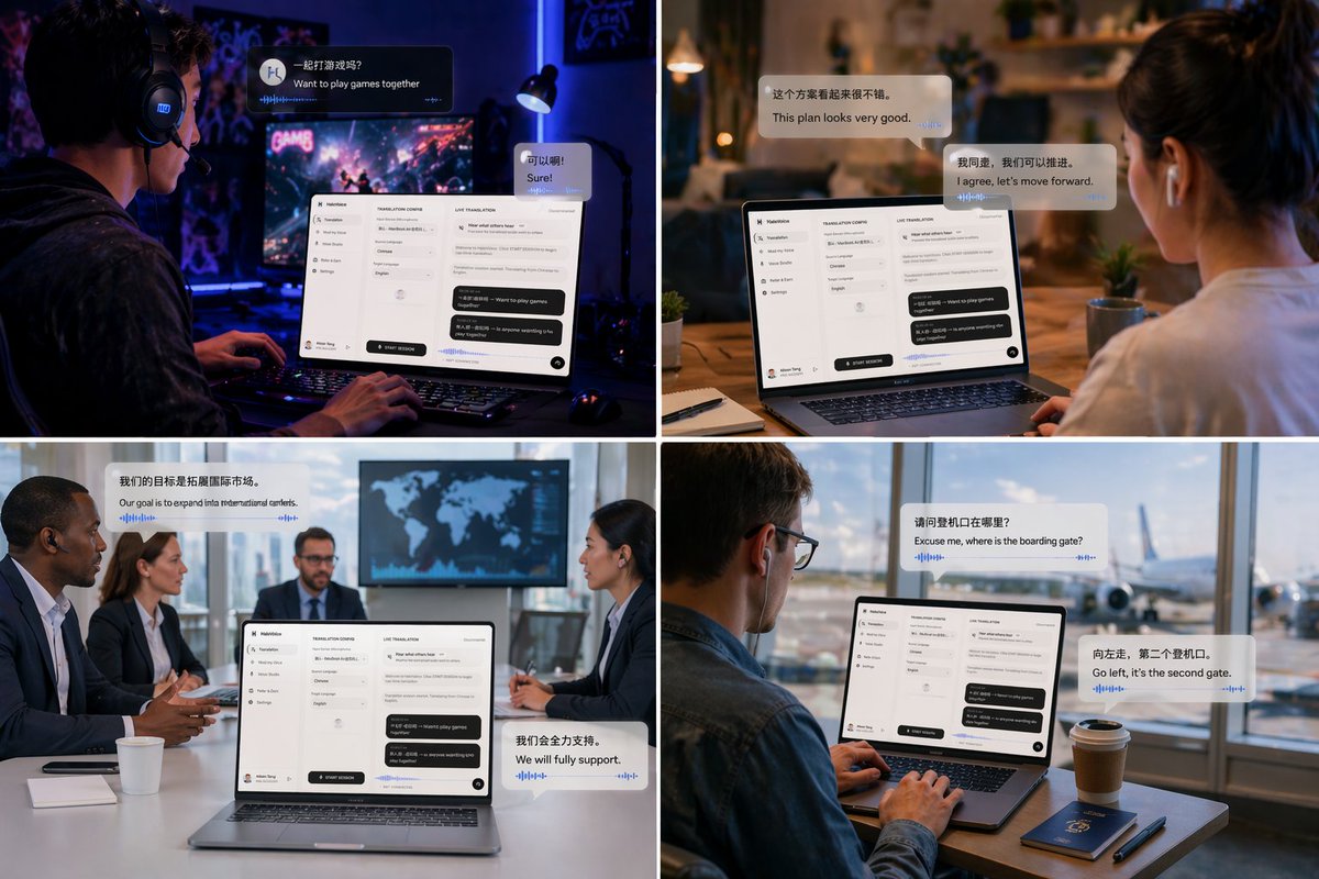 haloailabs's tweet image. Why not try this powerful real-time voice translation in gaming, streaming, and meetings?
halovoice.app 
#gaming #discord #streamers #voiceai #realtimetranslation