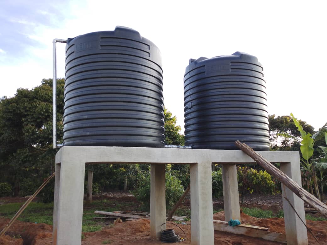 Successful installation in Kijumba, Mubende District.

A 15-acre drip irrigation system for a cocoa plantation is now fully operational, powered by an 11KW solar system delivering at least 20 m³/hr at 60m head. The system ensures precise irrigation with adjustable emitters