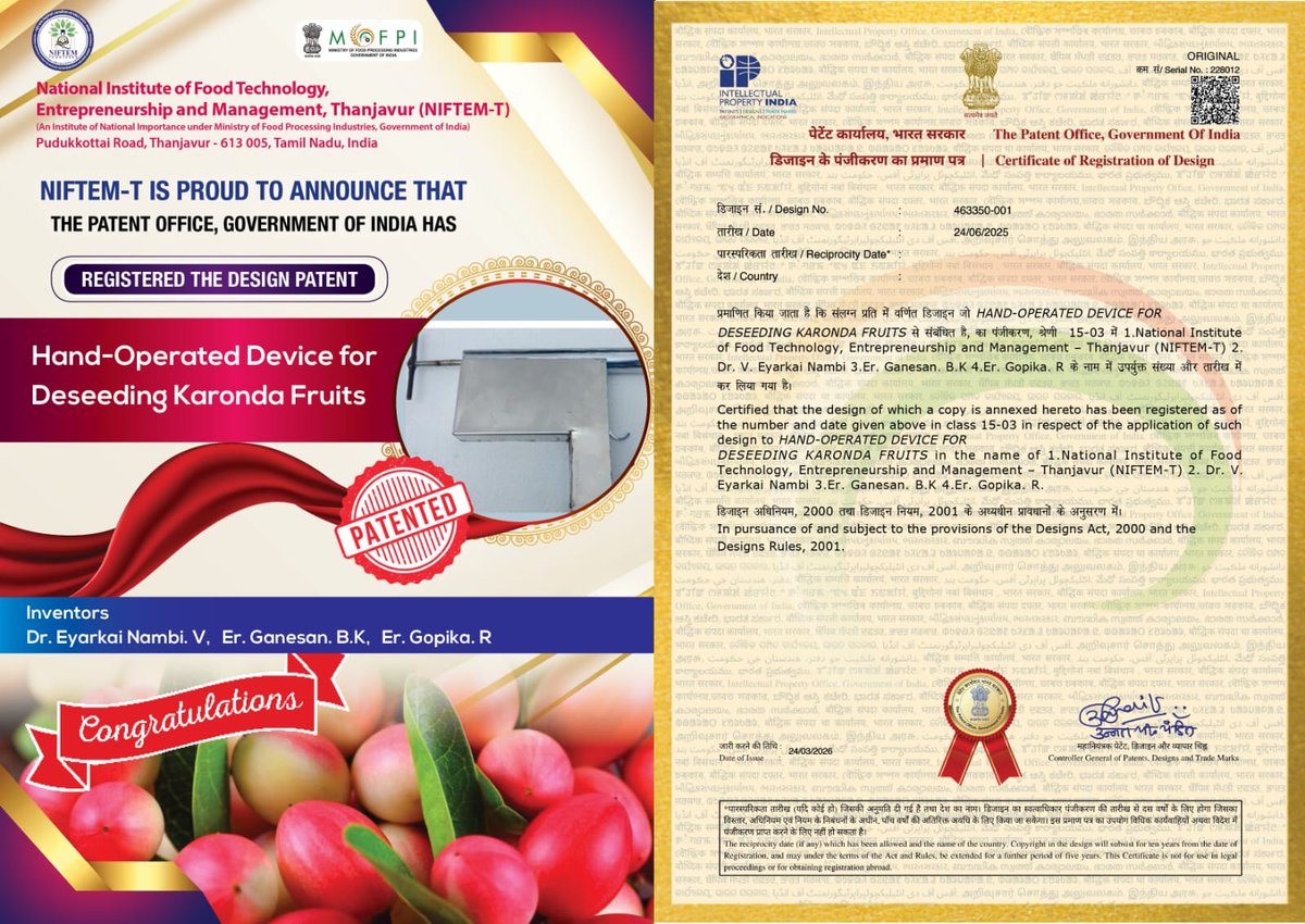 Ministry of Food Processing Industries tweet media