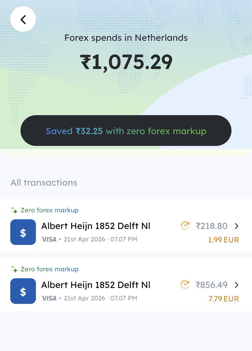 taditdash's tweet image. First international swipe with this card 🌍

Seamless. No hassle at all.

Saved on forex markup 💰

Apply - apply.scapia.cards/landing_page?r…

#ccgeeks #ccgeek
