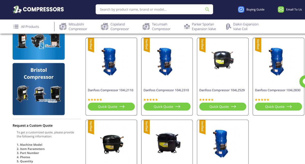 as_aerodynamic's tweet image. Danfoss Hermetic Compressors Inventory In stock.

1M+ SKUs | Always Ready

#Danfoss #conditioner #Refrigeration #compressor
#hvac #hvacr #refrigeration #hvactech #hvacservice #hvacrepair #cooling #heating 

🌐 Check out:
ascompressors.com/refrigeration-…