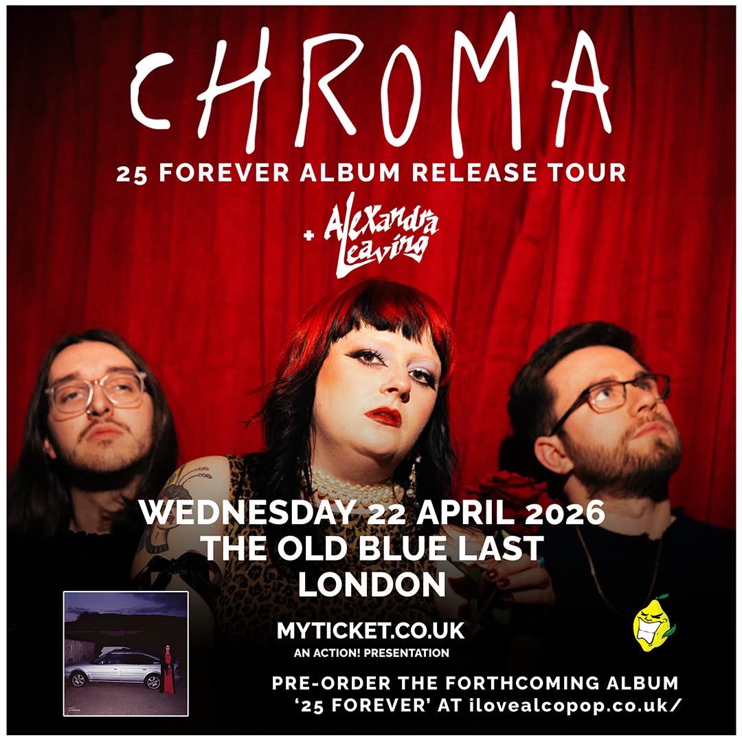 CHROMAbanduk's tweet photo. London you’re next! See you at @theoldbluelast TONIGHT! Get down early for Alexandra Leaving. Final tickets in bio with a handful held back on the door. ⚡️
→ https://t.co/5Lq63duBJD 🎟

📸 - @ceirios_photo at @HPBCLeeds
@Action_Presents https://t.co/tYWRj68bf2