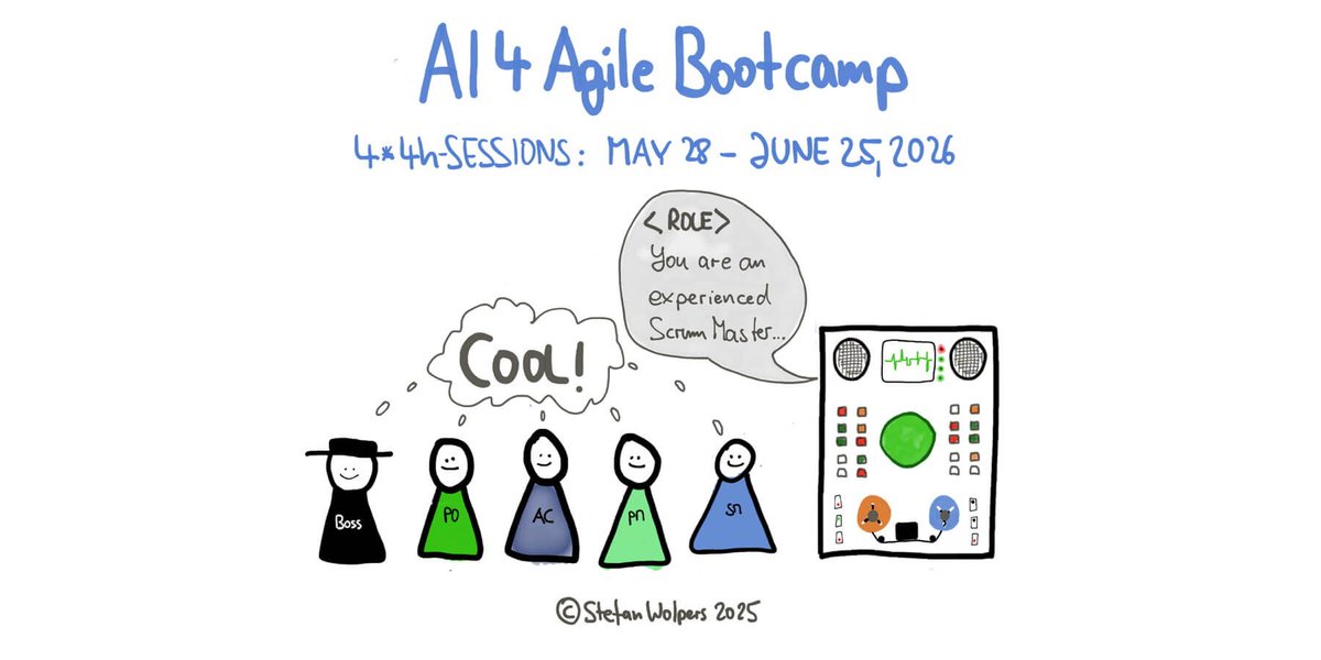 AgeOfProduct's tweet image. 🎓 💯 🇬🇧 “The AI for Agilists course is an absolute essential for anyone working in the field!”

Guaranteed: May 28 to June 25, 2026:

" #AI4Agile #BootCamp 7" buff.ly/fwD7mLH