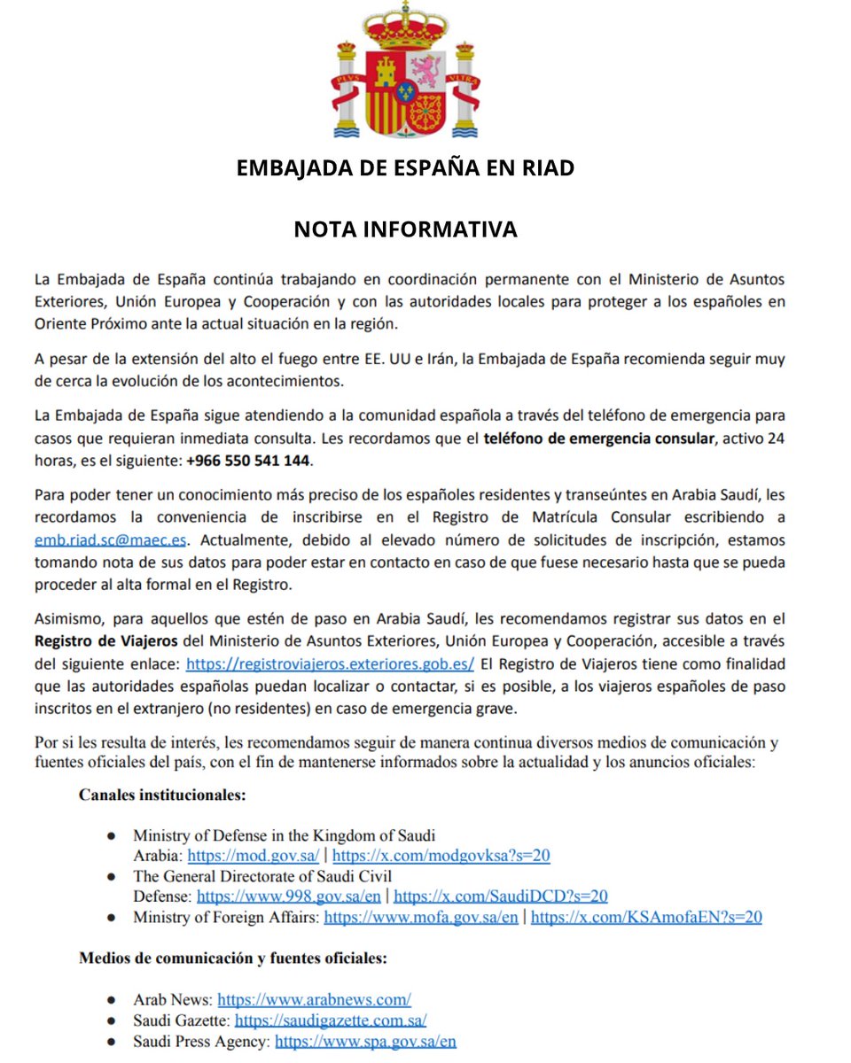 EmbEspaña en A.Saudí tweet media