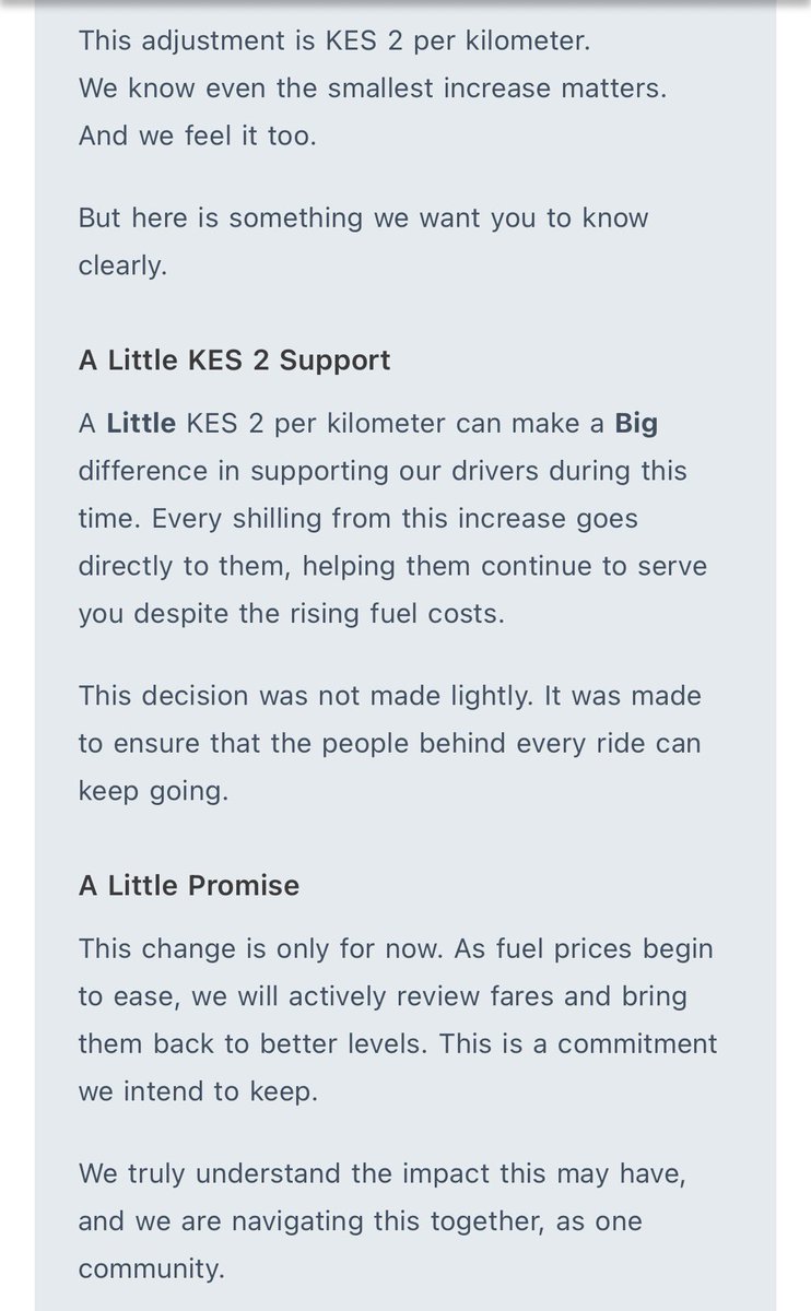 Little App with the kindest and relatable email on the fuel prices surge.