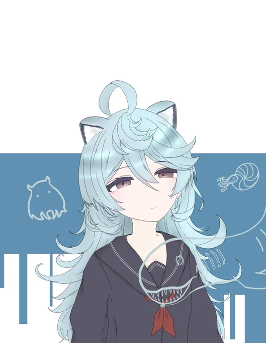 #わたかき せーらーふくたぬー