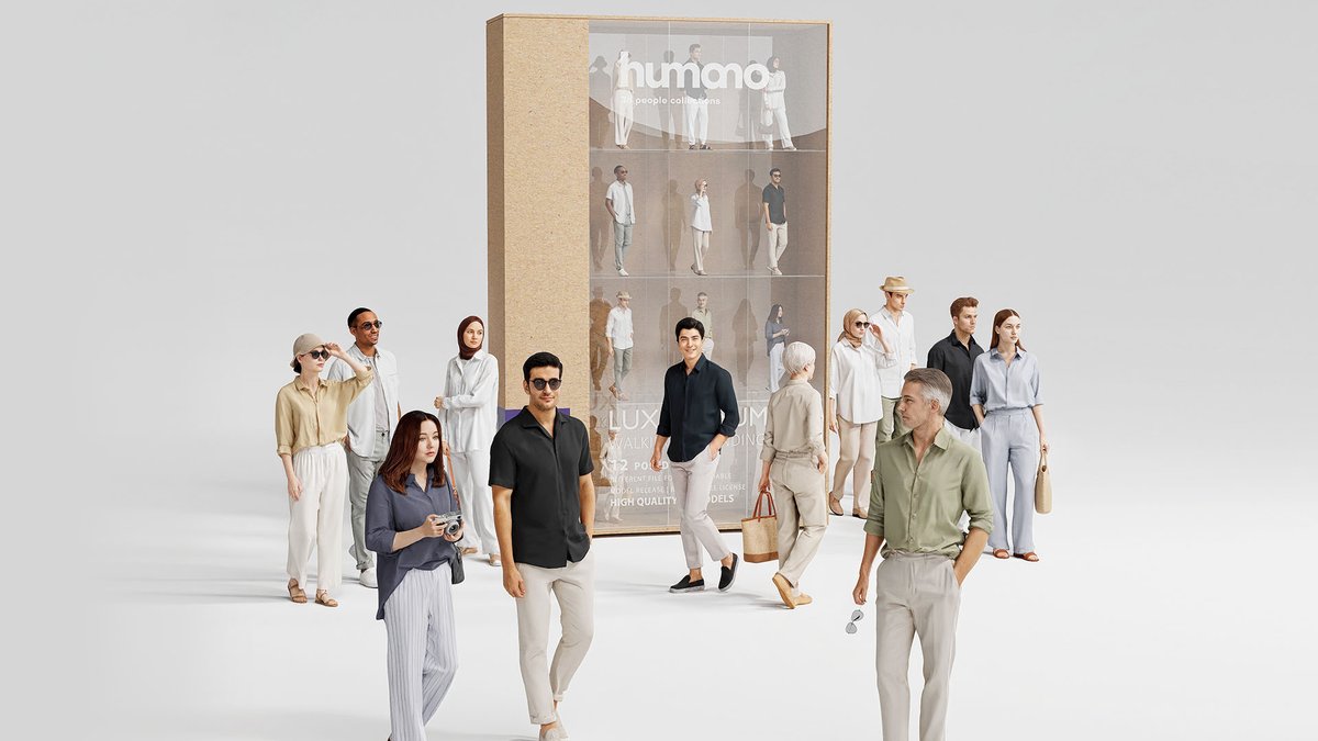 evermotion's tweet image. Summer luxury has arrived! ✨
Meet the Humano 2701 collection – 12 premium 3D models featuring elegant summer attire.
Explore the details here: evermotion.org/shop/show_prod…

#3dmodels #3dpeople #Humano3d