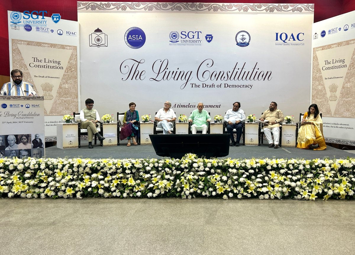 SGTUniversity's tweet photo. Introducing a new way to experience India’s Constitution

A digital platform that brings together debates, history, visual culture, and public memory, reimagining the Constitution as a living, evolving framework.

 #SGTUniversity #ConstitutionOfIndia #NHRC https://t.co/v7C1L6qemX