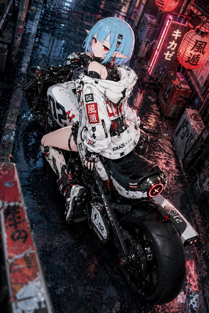 Eris_Create_Lab's tweet image. #AIart #AIイラスト #GPT
GPT-image-2でデザインしたキャラクターリファレンスとバイクイラストを素材にイラスト化
バイクはキャラクターに合うようにボバ―カスタムでデザインしてって頼んでます😄
いやー、めちゃくちゃ楽しいです
今の所頭でイメージした通りのものがほぼ出来る感じしますね✨