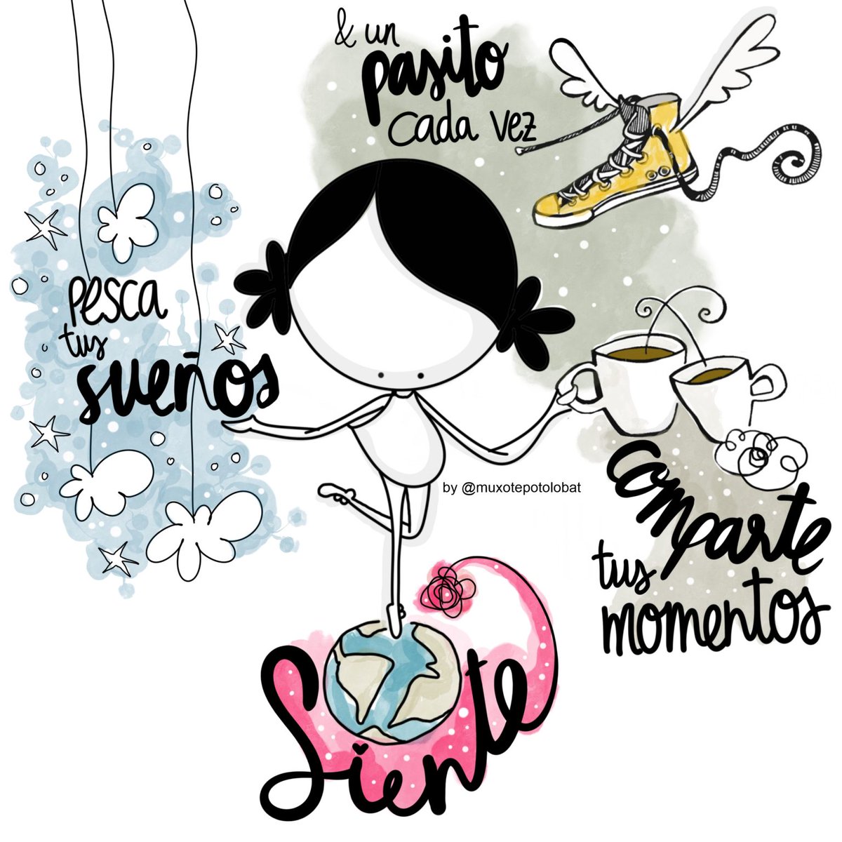 muxotepotolobat's tweet photo. De pescar sueños, del sentir y los sentires, de pasitos p’alante y de compartir los momentos con una buena taza de café.
#EeeegunonMundo!! https://t.co/wapJDCEyQc