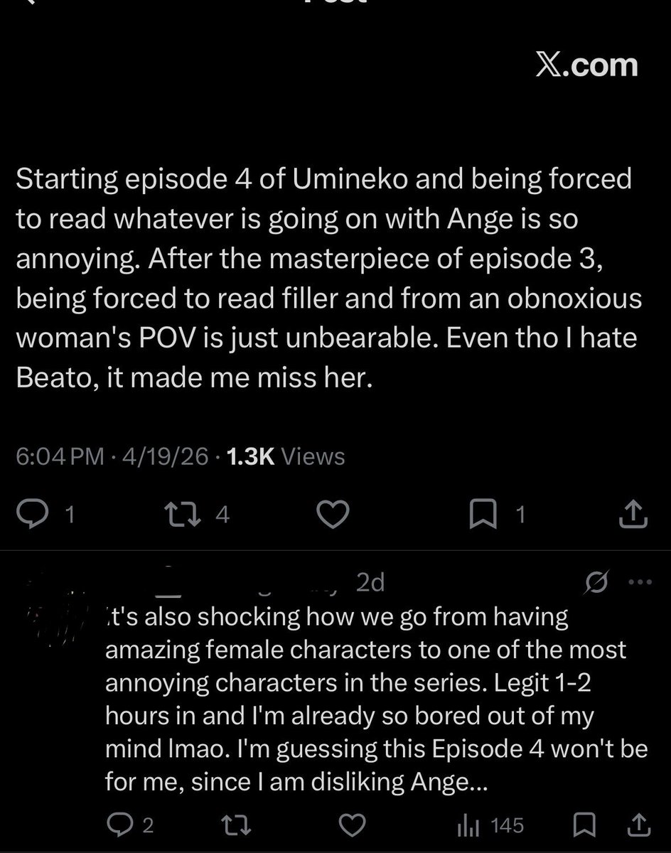 furiosadoshow's tweet photo. almost threw my phone across my room seeing this Umineko post https://t.co/Igpy6LI2PG