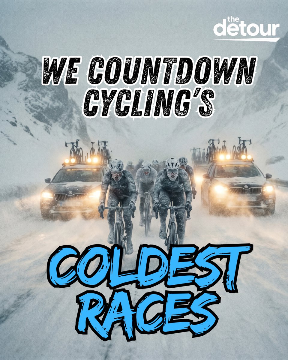 Snow, sleet, hypothermia, buses turned into emergency rooms. These are the days the peloton never forgets. Our countdown of cycling’s coldest hell is live.
thedetour.online/post/cycling-s…