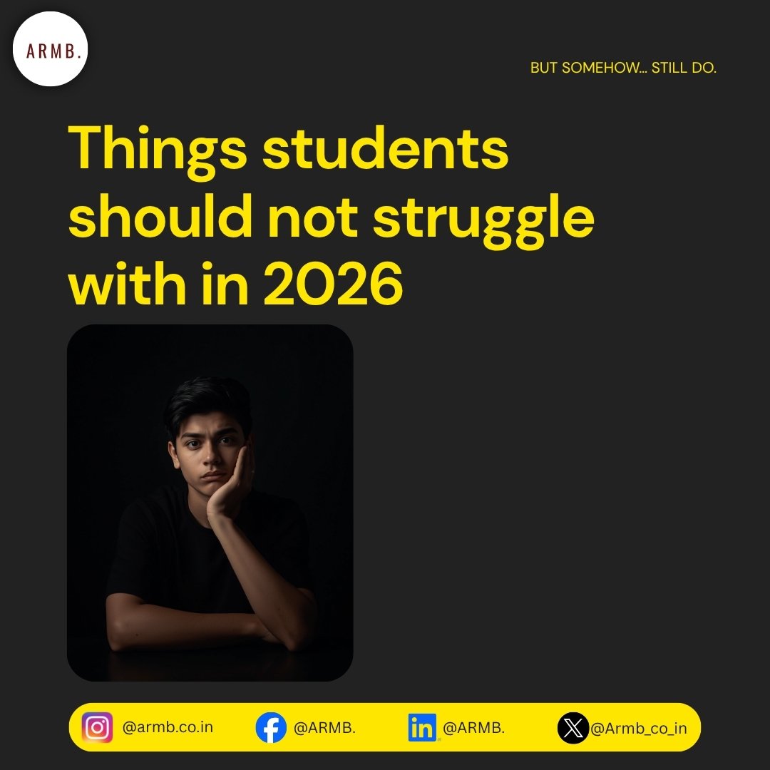 Armb_co_in's tweet image. In 2026, students shouldn't still be struggling.

​Something better is here ...
Coming soon 🔥
.
.
.
#ARMB. #comingsoon #studentlife #collegelife #somethingbigiscoming