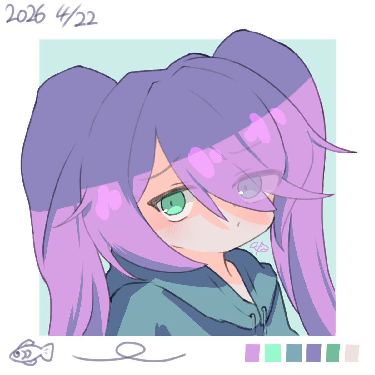 八の字まゆの創作ちゃん
#線1本でもいいから何か描く #イラスト練習中