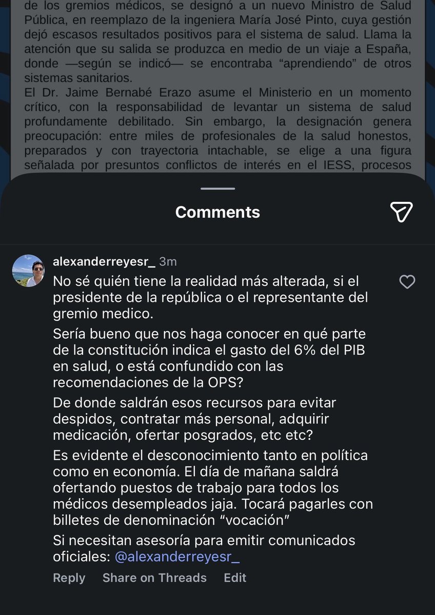 AlexanderReye_'s tweet image. El “famoso” Gremio Medico Provincial del Guayas, viven quejándose que nadie los escucha pero a cualquiera que los cuestiona bloquean. #SaludPública #Ecuador #MSP #GremioMédico