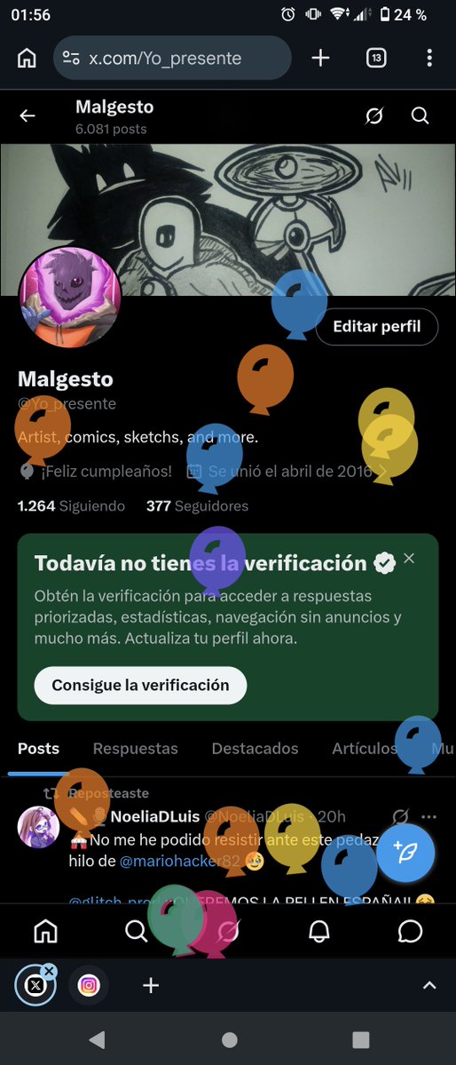 Feliz cumpleaños a mí!