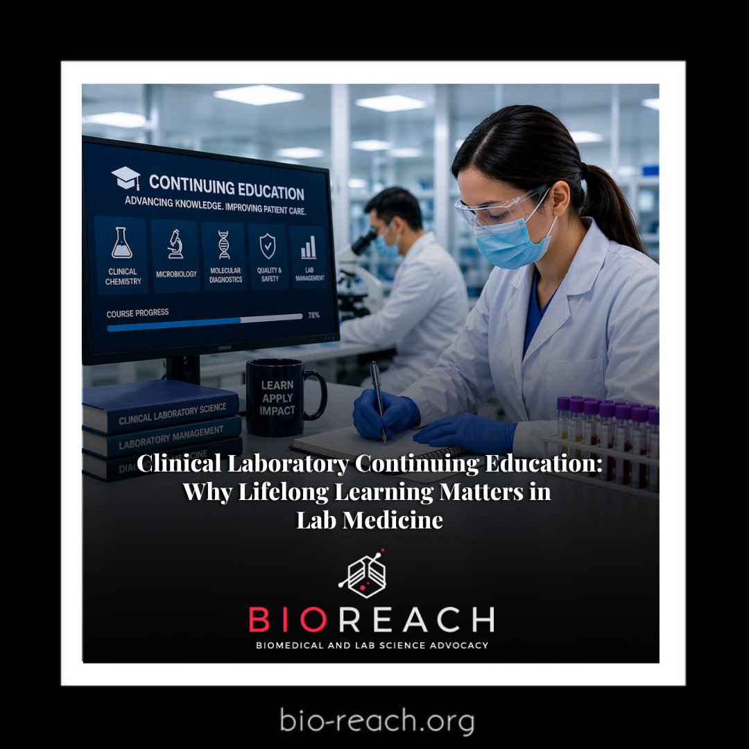 BioreachINC's tweet image. Clinical laboratory continuing education is key to accuracy and patient safety, especially when lab results drive up to 70% of clinical decisions.

👉 Read the Full Blog: zurl.co/ZqWcq 

#ClinicalLaboratory #ContinuingEducation