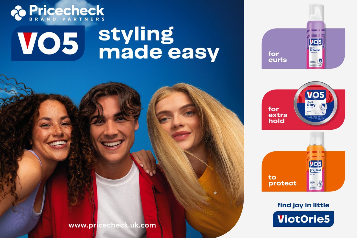 Pricecheck_UK's tweet image. 💇‍♀️ Boost your haircare category with VO5! From curl enhancing favourites to trend-led styling and heat protection, VO5 delivers mass appeal, repeat sales and retail-ready versatility. Stock the range today! #Haircare #RetailReady #VO5Hair #StylingEssentials