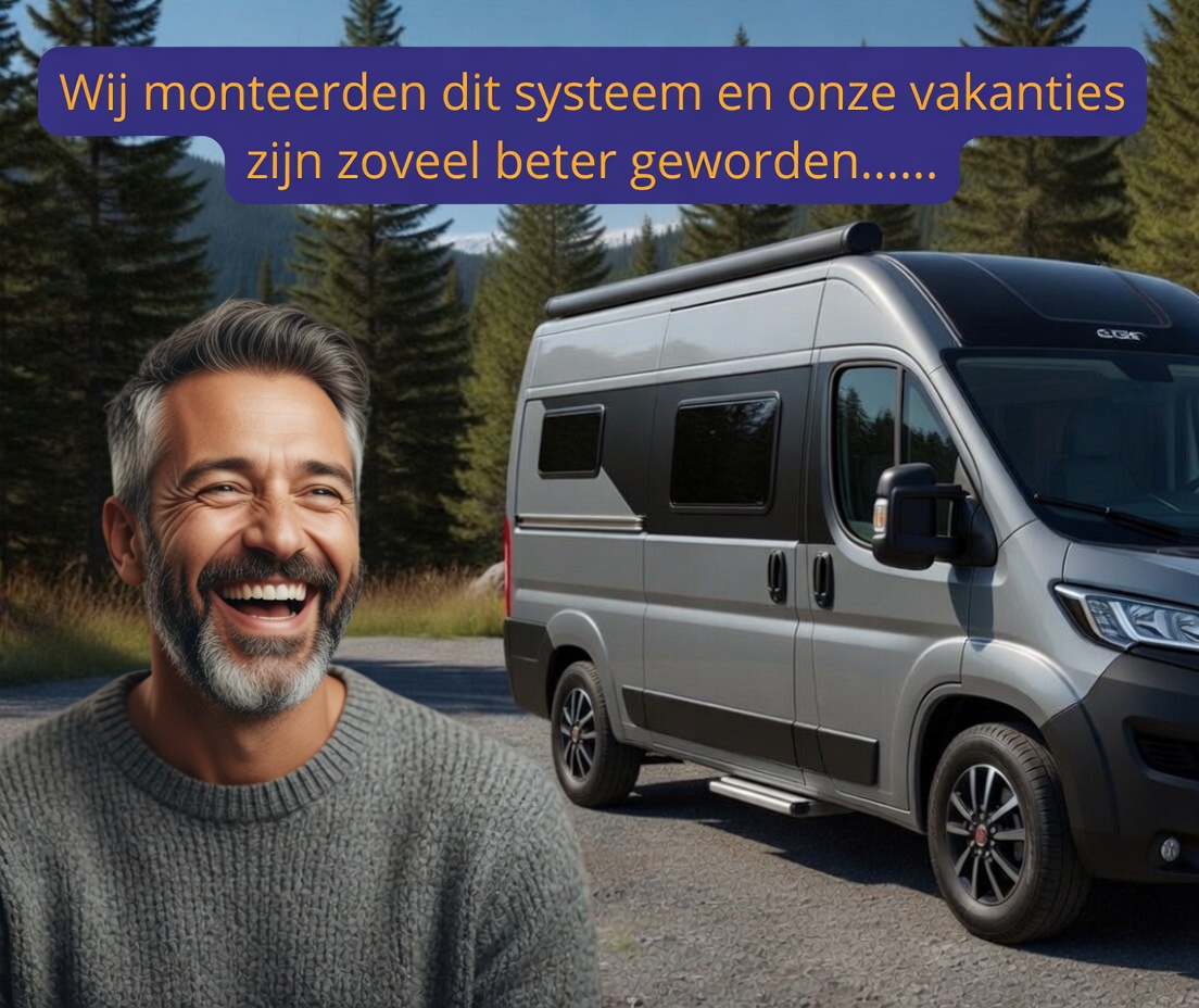 DynadBV's tweet photo. Wij monteerden dit systeem en onze vakantie zijn zoveel beter geworden.

Door de montage van een V.I.P. hydraulisch levelsysteem staat onze camper in één minuut waterpas en stabiel.

Het systeem weegt slechts 60kg en dit konden we grotendeels compenseren met het thuislaten van de oprijblokken en houten plankjes.

Het touchscreen paneel heeft een zeer eenvoudig menu en reageert net zo goed als een iPhone.

De RVS voetplaten zorgen ervoor dat wij deze niet hoeven te onderhouden.

Het V.I.P. levelsysteem is gemaakt van hoogwaardige materialen en komt standaard met 3 jaar garantie.

Word ook een V.I.P. in je eigen camper