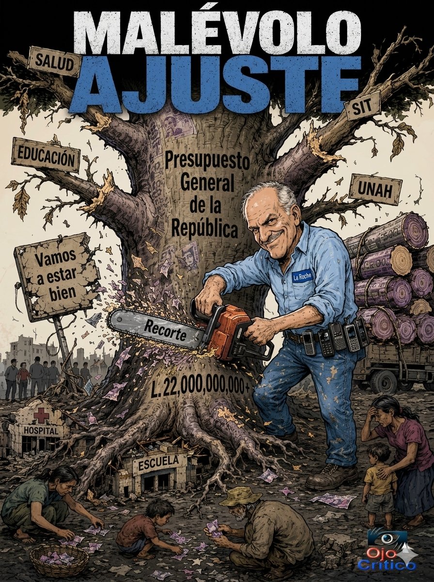 MALÉVOLO.-  "Ajuste" que deja a hospitales, infraestructura, FHIS y escuelas recogiendo las migajas, mientras la poda presupuestaria no perdona a nadie. ¿Es este el camino hacia el desarrollo o un retroceso para el pueblo? 
#CongresoNacionalHN #Presuesto2026 #LaRacha
#HCH #CNA