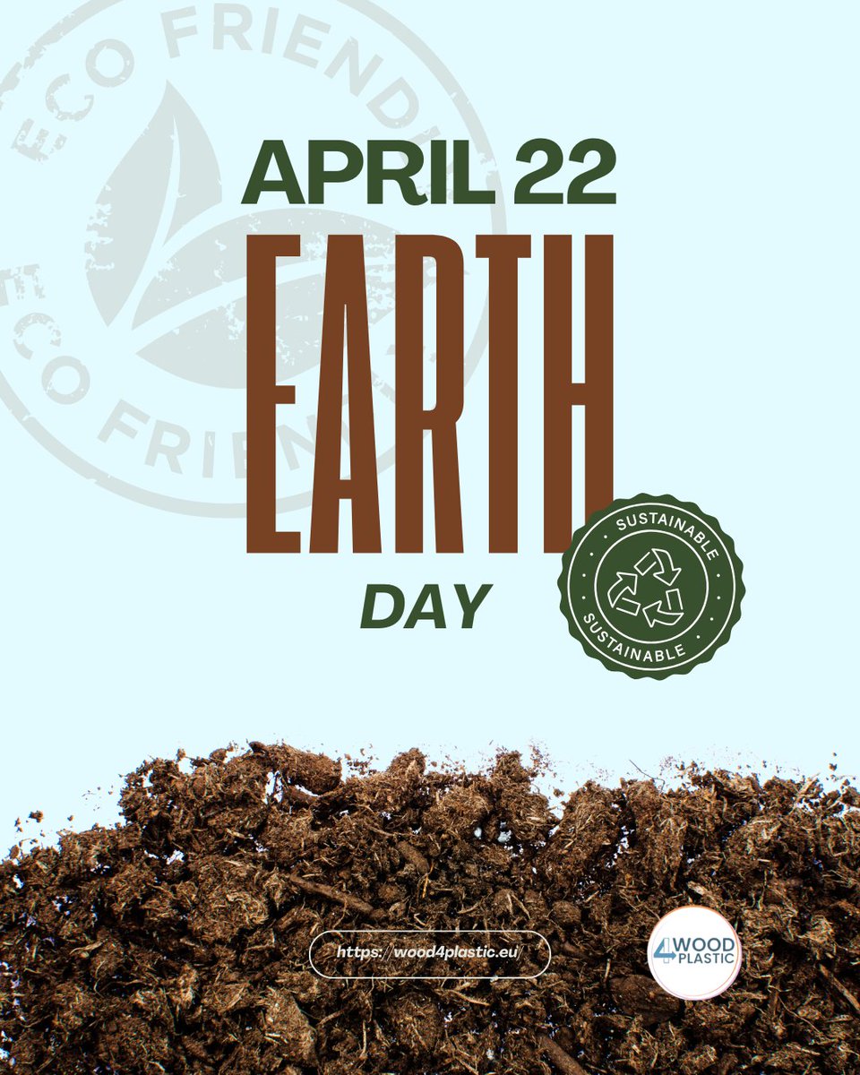 WOOD4PLASTIC's tweet photo. Happy Earth Day!🌍

At #WOOD4PLASTIC, we believe that this is a great opportunity to reflect on our impact. 

That’s why our values are aligned with reducing environmental impact and rethinking materials.

Learn more: 🌱 (https://t.co/bdpJ0CE6Vj)

#EarthDay  #Sustainability https://t.co/GlyFKietfg